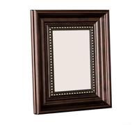 Set di 10 cornici portafoto in stile vintage, con grandi strisce e ganci rotanti dentellati per la presentazione di opere d'arte e foto (caffè antico)