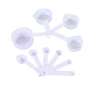 Set di 10 cucchiai dosatori e tazze impilabili di grado alimentare utensili da cucina utensili da cucina per liquidi e solidi cucchiai