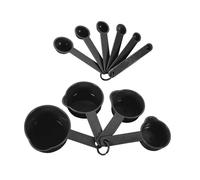 Set di 10 cucchiai dosatori per cucinare misurini impilabili di grado alimentare e set di cucchiai per liquidi e solidi marcature trasparenti