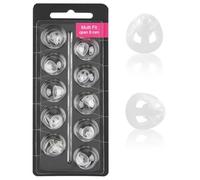 Set di 10 cupole per apparecchi acustici, 8 mm cupole di ricambio per protesi tappi auricolari di ricambio in silicone per apparecchi acustici, bassi dome compatibili con Oticon Minifit