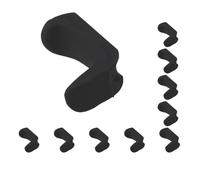 Set di 10 cuscinetti protettivi per il pollice sotto i 14,5 mm, in gomma nitrilica, per oboe e clarinetto, colore: nero
