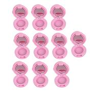Set di 10 custodie per rossetti a specchio con rose, pratiche e piccole bottigliette per cosmetici per creme e sieri, riutilizzabili, set di custodie per rossetto, A