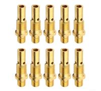 Set di 10 diffusori di gas per lincoln WeldPak 180HD rame rame diffusore di gas supporto punta 10 pezzi di ricambio standard diffusore gas per saldatore mig per lincoln 35-50 gas diffusore Tip Bracket