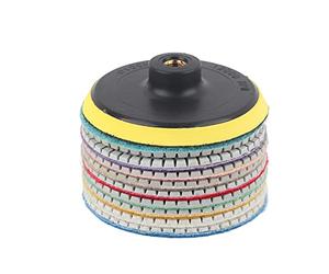 Set di 10 dischi abrasivi a forma di coppa, diamantati e rotondi, da 100 mm, per la lavorazione della pietra; set di mole abrasive ad alta efficienza, con bordi lisci, ideali per