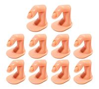 Set di 10 dita in plastica riutilizzabili per esercitazioni di nail art, ideali per la pratica in acrilico e gel, strumenti per manicure e nail art, 10 pezzi