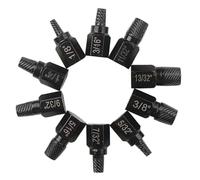 Set di 10 estrattori per viti Easy Out Bolt Multispline e testa esagonale per rimuovere bulloni danneggiati