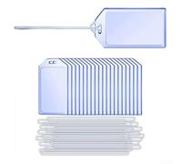Set di 10 etichette per bagagli in PVC trasparente, impermeabili, per viaggi in aereo, crociere, per Aida, TUI, la mia nave, 10,5 x 5,9 cm
