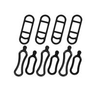 Set di 10 Fascette in Silicone Per Bicicletta,Anelli in Gomma Elastica,Supporto per Luci,Cinghia di Montaggio per Manubrio,Supporto in Silicone per Torcia Led,Compatibile con Tutti i Tipi di Bici
