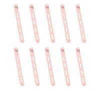 Set di 10 fascette in silicone per organizzare facilmente i cavi dati e i cavi delle cuffie (rosa)