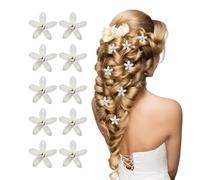 Set di 10 fermagli per capelli a forma di fiore, con farfalla, mini clip, accessori per capelli intrecciati, graziosi fermagli per capelli