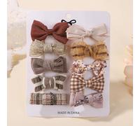Set di 10 fermagli per capelli da bambina da 5,6 cm, con fiocco in grosgrain, accessori per capelli a forma di farfalla, accessori per neonati e bambini