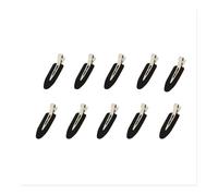 Set di 10 fermagli per capelli senza pieghe, per donne e ragazze, per acconciature e trucco, forcine per capelli alla moda, accessori per capelli alla moda (PT5004-nero, 10 pezzi)