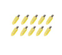 Set di 10 fermagli per capelli senza pieghe per donne e ragazze, per acconciature e trucco, forcine per capelli alla moda (PT5004-giallo, 10 pezzi)