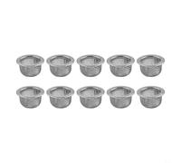 Set di 10 filtri a doppio schermo in acciaio inox per colini da cocktail, progettati per un uso a lungo termine e una preparazione liscia delle bevande vecchio stile