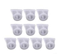 Set di 10 filtri in nylon con strumenti di alimentazione a ventosa da 8/10/12 mm per spruzzatori d'aria, 120 filtri bianchi a rete per apparecchiature a spruzzo (10 mm)