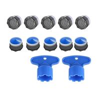 Set di 10 filtri per rubinetto, regolatore M18.5, perlatori per rubinetti, M18.5 per perlatore, con 2 chiavi di miscelazione, inserto in plastica, aeratore per bagno, cucina