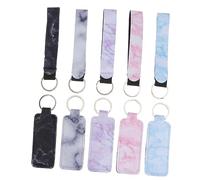 Set di 10 flaconi spray da viaggio portachiavi di sicurezza portachiavi per portachiavi formato da viaggio portachiavi bottiglia portachiavi rossetto cordino per labbra copertura in