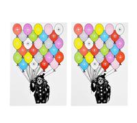 Set di 10 fogli di carta bersaglio per pratica 17 7 x 12 6 pollici con testa petto design (2)
