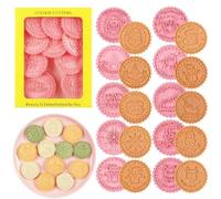 Set di 10 formine per biscotti natalizi, fai da te | Stampi per biscotti a pressione per panettieri, genitori, professionisti, appartamenti, feste, progetti scolastici, riunioni