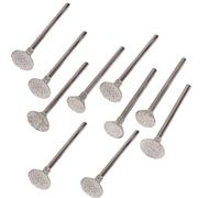 Set di 10 frese diamantate, 60 punte diamantate con gambo da 3 mm e testa da 10 mm per smerigliatrice elettrica/macchina per incidere