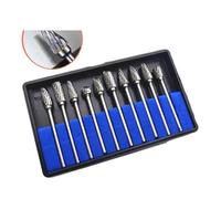 Set Di 10 Frese In Carburo Compatibili Con Dremel Con Gambo Da 1/8" For Smerigliatrice Rotante, Punte For Raspa, Intaglio Del Legno E Metallo, Rettifica Elettrica(10PCS Double Cut)