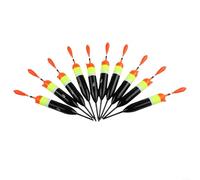 Set di 10 galleggianti da pesca progettati per pesca galleggiante antiscivolo leggeri e sensibili (15 g)