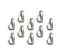 Set di 10 ganci per appendere quadri in acciaio inox, facili da scorrere, ganci per esposizione di opere d'arte per casa e galleria, multiuso da parete