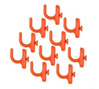 Set di 10 ganci per pannello forato, ganci da parete per riporre gli attrezzi da parete, per l'organizzazione della parete del garage, sistema di sospensione degli attrezzi da officina, organizer per