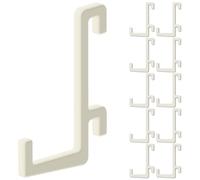 Set di 10 ganci per pannello forato Ikea Skadis - Gancio a L dritto, 25 mm - Supporto da parete, pannello per utensili e accessori