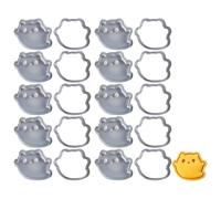 Set Di 10 Gatti Giapponesi Cookie Timbro Set Per Gli appassionati di Pasticceria Fumetto Biscotti Fare Muffa Strumento Decorazione Stampi Creativi