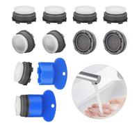 Set di 10 Getti per Rubinetti, Rompigetto Rubinetto M23,5 Aeratore Rubinetto del Filettatura, M24 Filtri Rubinetti Lavandino con 2 Pezzi Chiavi, Filtri Rubinetti Rompigetto per Cucina e Bagno