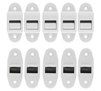 Set di 10 guide per tapparelle con giunto a spazzola, materiale ABS per una lunga durata, aiuta a ridurre al minimo il rumore e l'attrito nel movimento della tenda a rullo