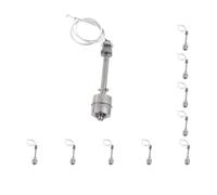 Set di 10 interruttori a galleggiante in acciaio inox ad alte prestazioni per serbatoio liquido sensore di livello dell'acqua 100 mm