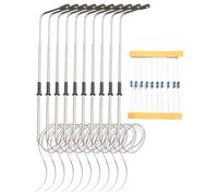 Set di 10 lampade per modellismo ferroviario Post HO Scala 187 Luce stradale singola testa bianca calda adatta per treni e modelli