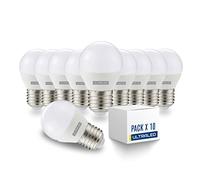 SET DI 10 LAMPADINE LED E27 - ULTRALED - E27 forma a SFERA con potenza - 8.5W EQUIVALENTI A 60W DELLA LAMPADINA ALOGENA - 6000K LUCE FREDDA - 800 LUMEN