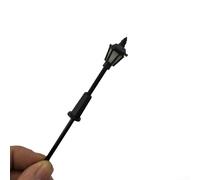 Set di 10 lampioni a LED per modellismo ferroviario calibro 00, in plastica, con cablaggio