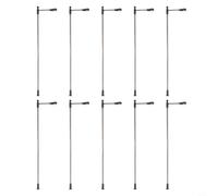 Set di 10 lanterne HO OO per scala lanterna stradale LED 104 mm luce bianca per diorama