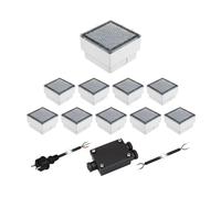 Set di 10 LED per pavimentazione CUS luce di terra per esterni bianco freddo