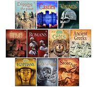 Set di 10 libri di storia per principianti Usborne (castelli, vichinghi, romani, celti, greci antichi, egiziani e ALTRO!)