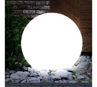 Set di 10 luci a LED solari per esterni con picchetto a sfera, lampade da balcone da giardino bianche