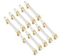 Set di 10 maniglie rotonde in acrilico trasparente per cassetti da 9,6 cm, per camera da letto, armadio, cassettiera, armadio, barra a T, decorativa