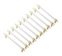 Set di 10 maniglie rotonde in acrilico trasparente per cassetti, pomelli e tiranti per camera da letto, armadio, cassettiera, armadio, barra a T, decorativa