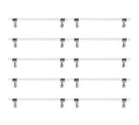 Set di 10 maniglie rotonde in acrilico trasparente per cassetti, pomelli e tiranti per camera da letto, armadietto, cassettiera, armadio, barra a T, decorativa