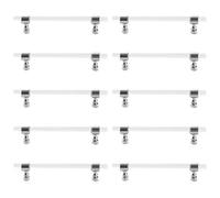 Set di 10 maniglie rotonde in acrilico trasparente per cassetti, pomelli e tiranti per camera da letto, armadio, cassettiera, armadio, barra a T, decorativa