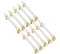 Set di 10 maniglie rotonde in acrilico trasparente per cassetti, pomelli e tiranti per camera da letto, armadio, cassettiera, armadio, barra a T, decorativa