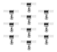 Set di 10 maniglie rotonde in acrilico trasparente per cassetti, pomelli e tiranti per camera da letto, armadietti, comò, armadi, armadi, barra a T, decorativa