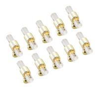 Set di 10 maniglie rotonde in acrilico trasparente per cassetti, pomelli e tiranti per camera da letto, armadietti, comò, armadi, armadi, barra a T, decorativa