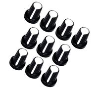 Set di 10 manopole di controllo per chitarra in ABS per strumenti musicali, adatte per volumi e precisioni di tono, manopole in ABS