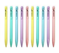 Set Di 10 Matite Meccaniche Zebra 0,5Mm Fine Con Punta In Grafite Pastello