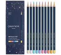 Set Di 10 Matite Metallizzate Caran D'Ache, Edizione Speciale Cosmic Blue